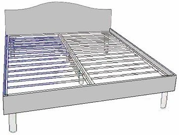 Кровать двойная проект СИ56.01.03.01