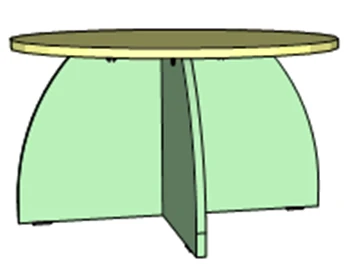 Деревянная мебель для дошкольных учреждений: Игровой модуль "Табурет"