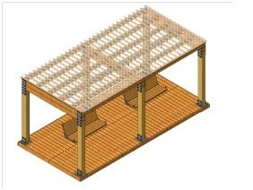 Навес с качелями, артикул 14004