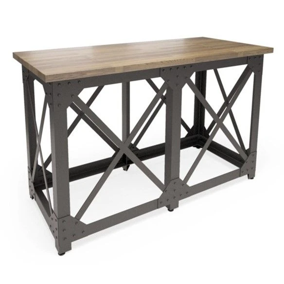 Барный стол лофт на металлическом каркасе