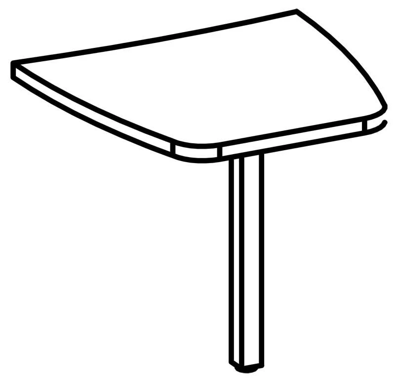 Брифинг приставка для рабочего стола паредняя 9502 Серия "Бруклин"