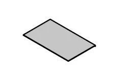 Бювар накладной. Набор мебели "Kvins" / "Kvins Slim"