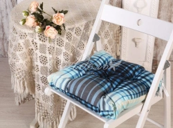 Cotton and Synthetic Fabric Seat Cushions with Polyester Filling