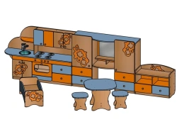 Vilena Gaming Furniture Set NIM12 for Preschool Play