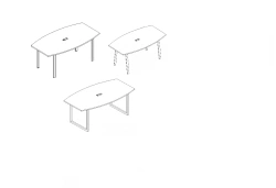 Conference Tabletop with Unique Shape for Meeting Spaces A4 Series