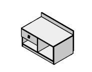 Wooden Baggage Rack for Bedroom - "Contemp" Furniture Set