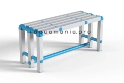 Durable Plastic Bench Aqua 1 Model #6