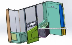 Driver Partition Panel Made of Polyester Fiberglass - 5299-401-7800000