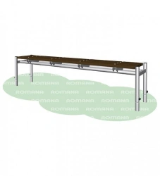 Outdoor Bench for Play Areas and Recreation - Romana 302.05.00-01
