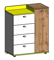 Children's Table with Drawers for Kids, Model SST-01