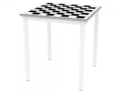 Chess Table with Laminated Surface 650x650x700mm
