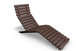 Classic Deck Chair with Metal Frame