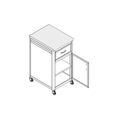 Mobile Material Storage Cabinet MA-8