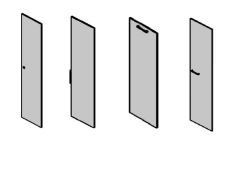 High Office Door made of Laminated Particleboard (LDP)