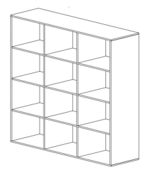 Open Shelving Unit for Books and Documents RL 03/06