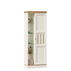 Right Display Cabinet Villaggio LD.680380.000 (Alabaster/Golden Oak)