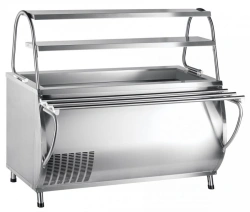 High-Temperature Refrigerated Display Counter with Neutral Cabinet PVV(N)-70M-01-NSh