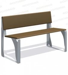 Outdoor Plywood Bench for Play Areas - Model Romana 302.27.00