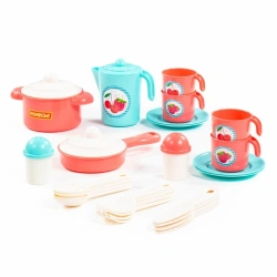 Colorful Children's Tableware Set for 4 People - 28 Pieces for Playtime" V3