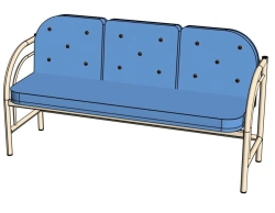Children's Sofa "Leon", 3-Seater Model StD120