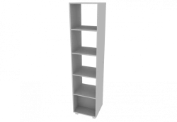 Open Double-Sided Shelf with 5 Compartments 407x380x1796 mm