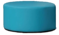 Large Round Puff Upholstered in Durable Fabric MGS2.012