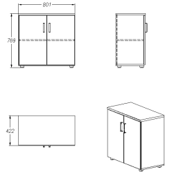 Dish Rack for Storage (PP.1 Series)