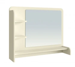 Wooden Bedroom Furniture Mirror Shelf