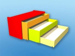 Three-Tier Pull-Out Children's Bed