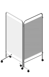 Medical Two-Section Screen M 4019-01