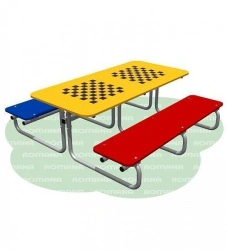 Children's Chess Table with Benches - Romana 302.13.00-01