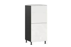 High Gloss White and Black Sherwood LD.281670.000 Tall Cabinet 600 (Set)