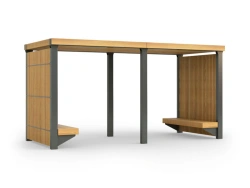 Altair Pergola A3033 - Durable Steel and Wood Outdoor Structure