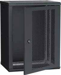 LINEA W 12U Wall-Mounted Cabinet 600x450mm Perforated Door, RAL9005