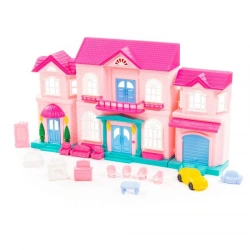 Sofia Dollhouse with Furniture Set and Car (14 pieces) Model 78018