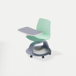 Plastic Rolling Chair with Desk, Model SPKP