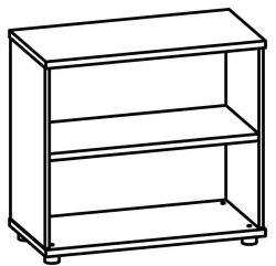 Open Shelf Cabinet 8421 Galant Series