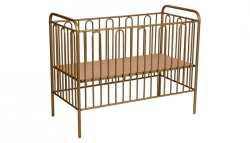 Polini Kids Vintage Metal Crib 110 Gold, Model 0001648.8