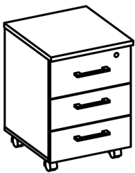 Rolling Cabinet 9621 Brooklyn Series