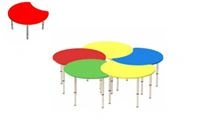 Metal Square Table "Drop" - 25x25mm or Ф38mm Tube