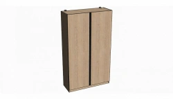 Two-Door Wardrobe with Profile Handle SH03 "MNS