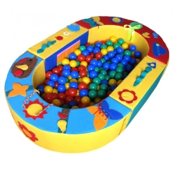 Children's Playpen with Educational Features and Appliqué