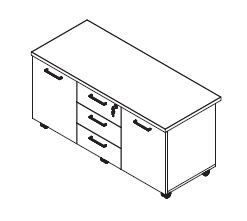 Тумба сервисная мобильная