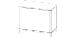 Standing Bar Cabinet Set for Common Room - Salvador Model K703 S01