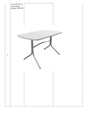 Non-Folding Table DT-652 with MDF Inserts