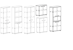 Document Storage Cabinet A4 Series Furniture Set