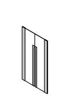 Medium Glass Doors for Office Wooden Furniture - Remo Set