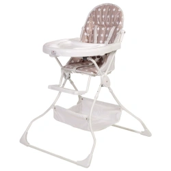 Polini Kids 252 Stars High Chair for Feeding, Macchiato-White, Art. 0002135-17