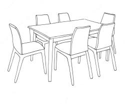 Dining Set with Elegant Design for Home Use