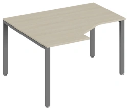 Ergonomic Left Desk Top with Metal Frame TRD322154 - TREND Series